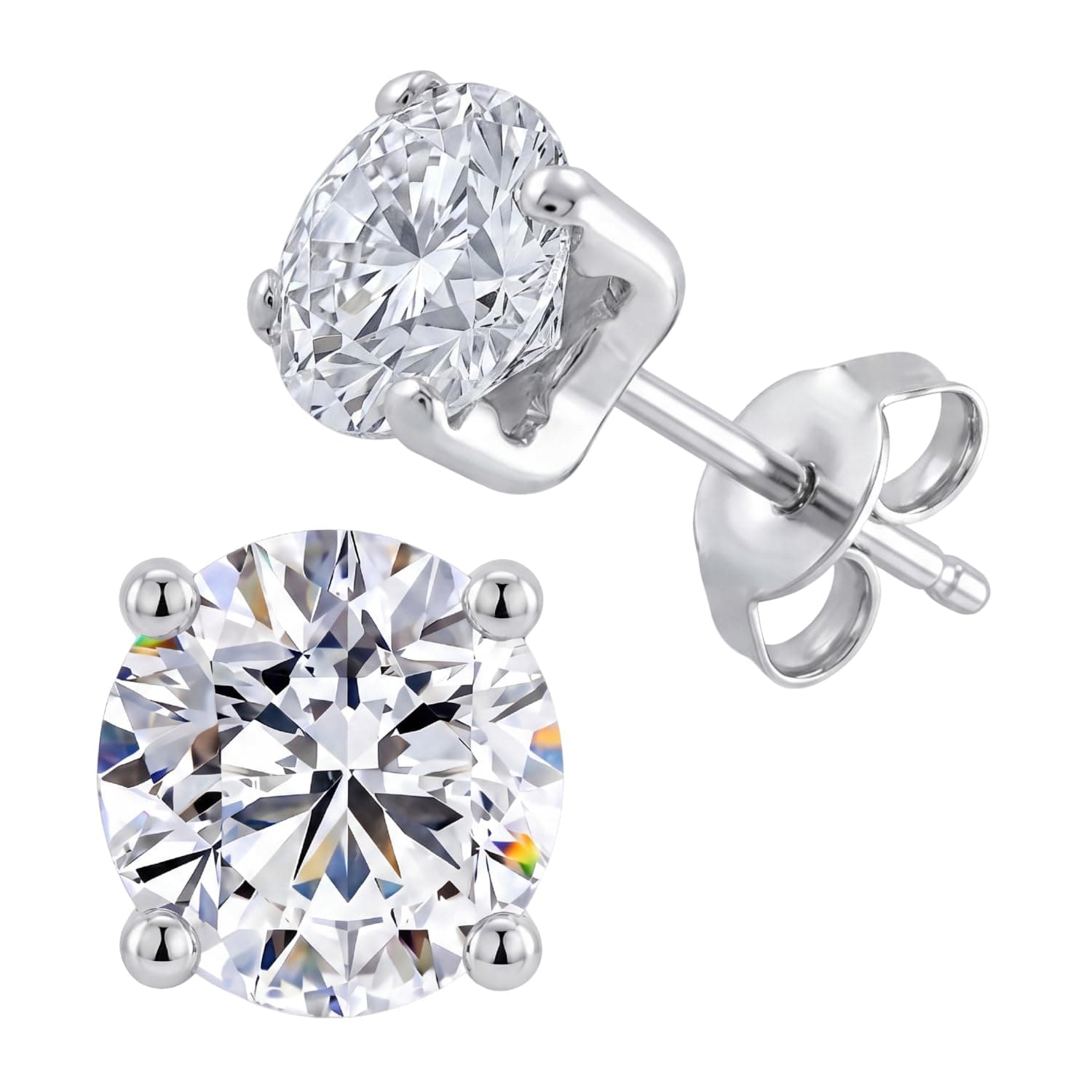 Lab-Grown Diamond Stud Earrings — 1–4 ct