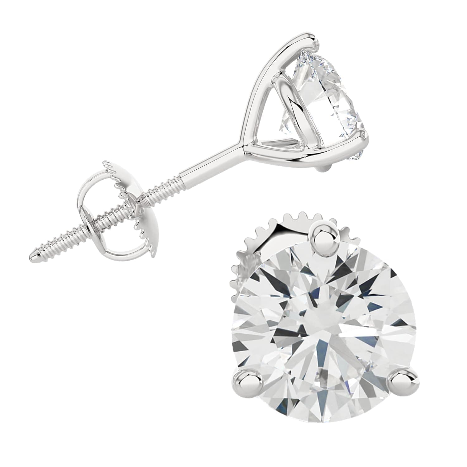 Lab-Grown Diamond Stud Earrings · 0.25–6.00 ct