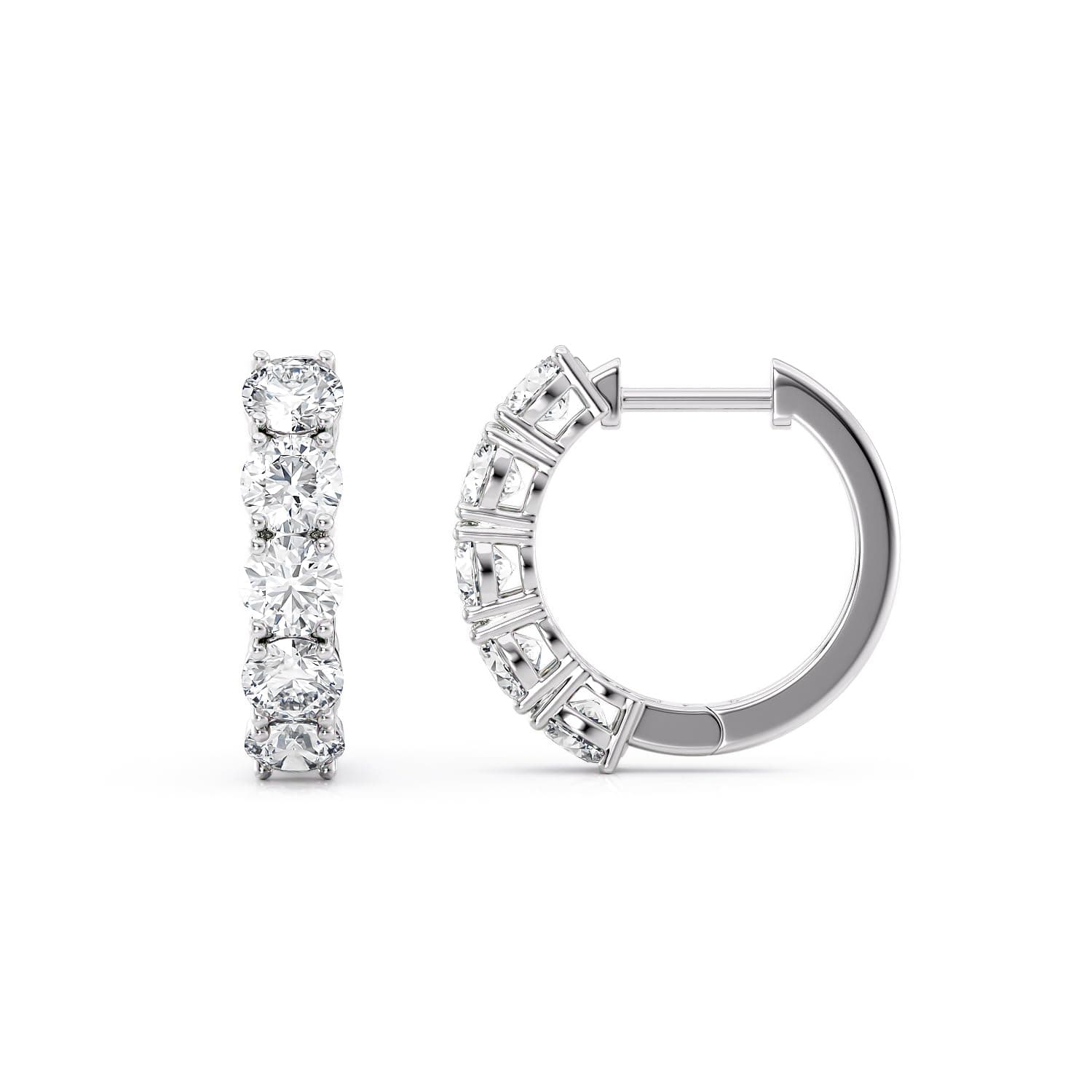 Lab-Grown Diamond Hoop Earrings · 1.00–4.00 ct