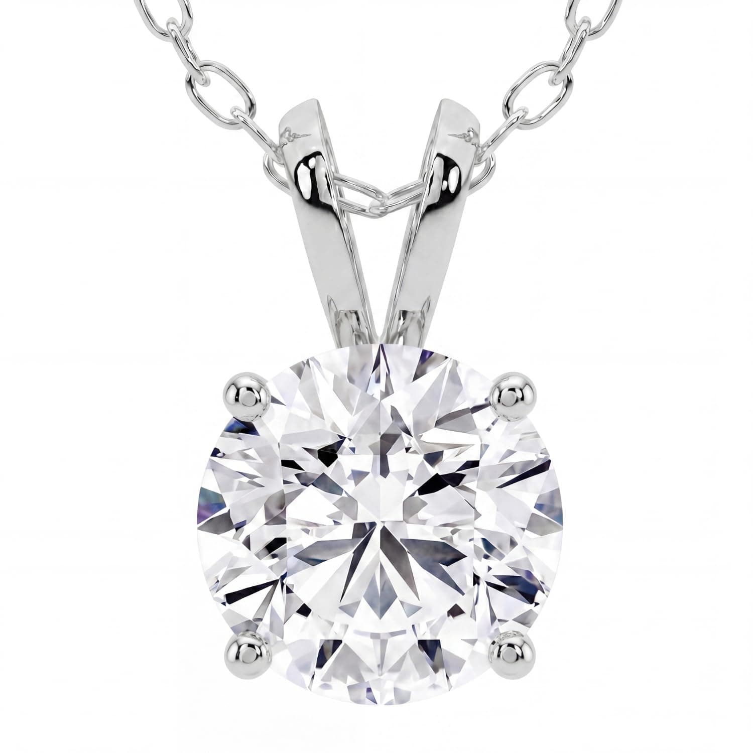 Lab-Grown Diamond Solitaire Pendant · 0.50–4.00 ct